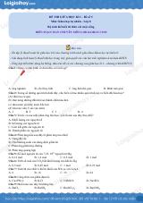 Đề thi giữa kì 1 KHTN 8 Kết nối tri thức - Đề số 5